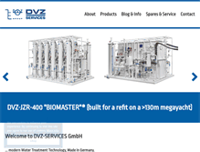Tablet Screenshot of dvz-services.de